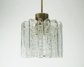 no 2 / 2 - fantastic doria mid century PENDANT LIGHT chandelier with 16 glass tubes 1960s