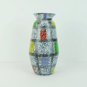 west german mid century VASE bay-keramik decor &#39;teheran&#39; Bodo Mans model 608-30 early 1960s