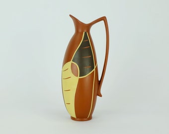 very beautiful mid century VASE sawa keramik 1950s organic shape and decor model 320-20