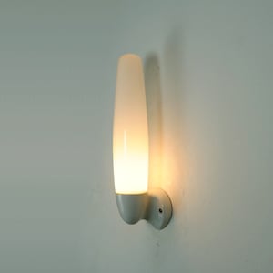 wilhelm wagenfeld SCONCE ceramic and opaline glass 1955 bathroom lamp