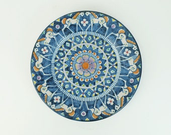 italian mid century PLATE wall plate v. pinto vietri italia vincenzo pinto ceramica