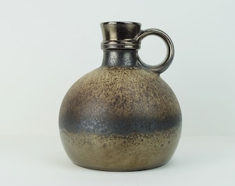 1970s VASE steuler-keramik model 308/20 shades of brown and metallic glaze