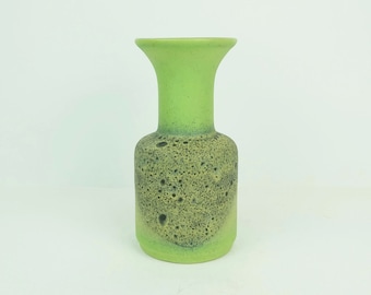 1960's 70's jasba keramik VASE model N 602 10 22 shades of green