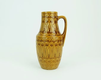 scheurich mid century VASE 1960s decor hellas ochre glaze model 423-25