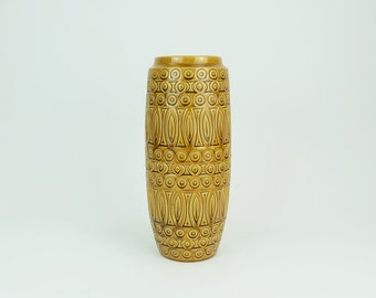 scheurich mid century VASE 1960s decor hellas ochre glaze model 264-30