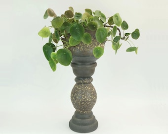 very rare large vintage jopeko PLANT STAND plant pot with base fat lava ceramic 1970s