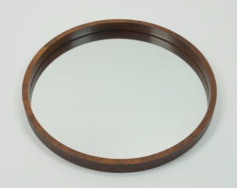 large danish modern WALL MIRROR with rosewood frame 1960s