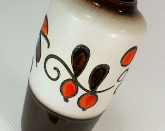 scheurich 1960's 1970's vintage VASE floorvase fat lava flower decor model 517-45