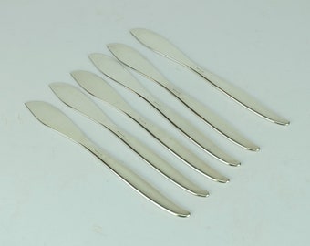 6 FISH KNIVES wmf stockholm design kurt mayer 1955