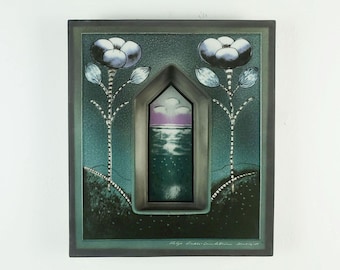 three-dimensional arabia WALL TILE sconce heljä liukko-sundström midsummer night finland 1981