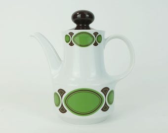 vintage mitterteich bavaria porcelain COFFEE POT 1970s