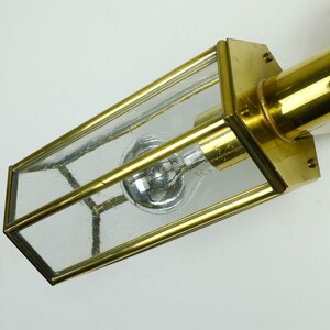 outstanding 1970s 80s SCONCE horizontal or vertical position bubble glass and brass image 8