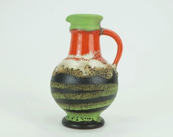 vintage german 1960's VASE u-keramik model exceptional glaze and intense colors