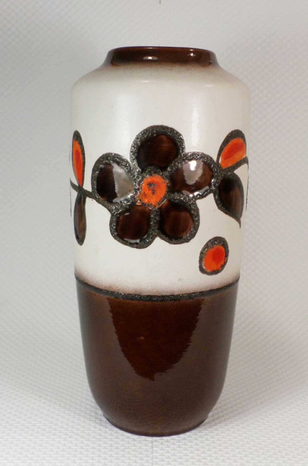 Scheurich 1960's 1970's Vintage VASE Floorvase Fat Lava Flower