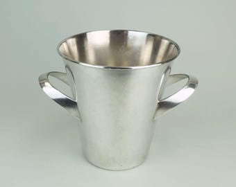 elegant silver-plated mid century CHAMPAGNE COOLER designed by Kurt Mayer for WMF in the 1950s