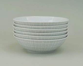 6 SIDE DISHES arzberg 2025 heinrich löffelhardt 1957 design classic - set 1