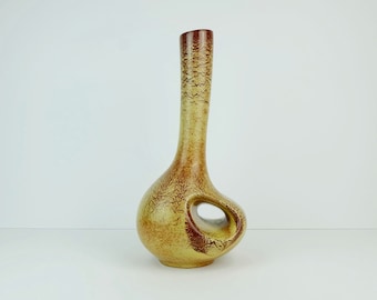 tall sculptural bertoncello italy ceramic VASE roberto rigon 1970s