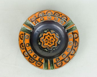 vintage jasba keramik ASHTRAY model 4062/16 with abstract mid century decor