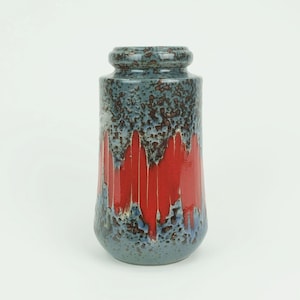 vintage 1960s 70s west german scheurich VASE with lora decor model 549-21