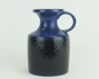 1970s ceramic VASE keruska "azur" decor model 101 handmade germany