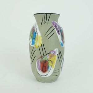 west german mid century VASE bay-keramik decor &#39;delhi&#39; model 604-14 early 1960s