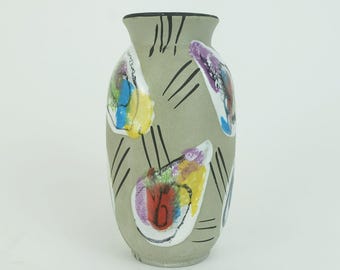 west german mid century VASE bay-keramik decor 'delhi' model 604-14 early 1960s