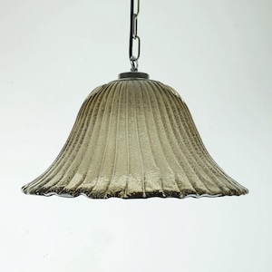 mid century PENDANT LIGHT briloner leuchten murano glass and metal 1970s