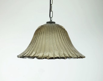 mid century PENDANT LIGHT briloner leuchten murano glass and metal 1970s