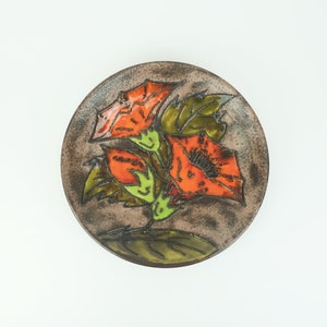RUSCHA Colorful Mid Century Fat Lava Wall Plate, Owls Decor
