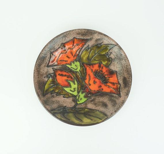 Vintage Ruscha Fat Lava Wall Plate（vintage Ruscha Keramik