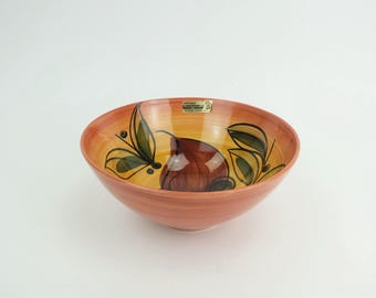 very beautiful mid century ceramic BOWL stutzel sachs aalen decor 'inga' 1950s 60s