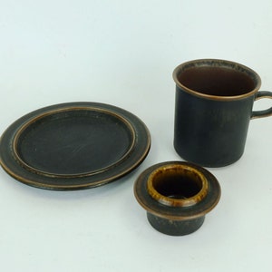 large COFFEE POT egg cup and small plate arabia ruska ulla procope 1960s arabia finland