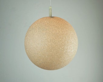 1960s mid century spherical PENDANT LIGHT acrylic granules