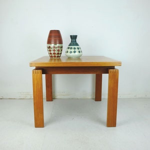 danish modern COFFEE TABLE side table teak trioh made in denmark 1970s