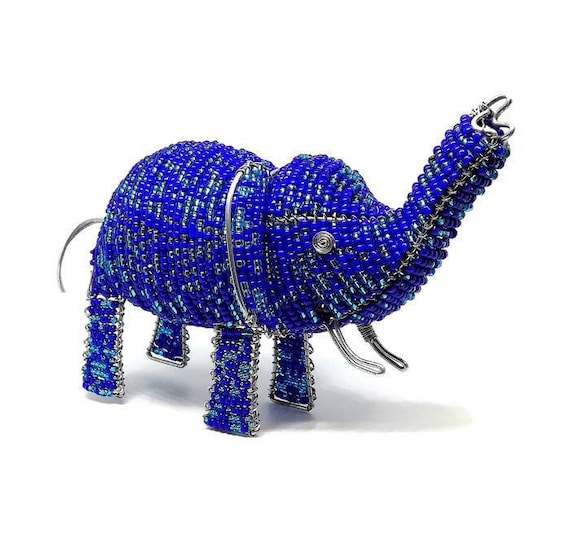 Wire Beaded Elephant