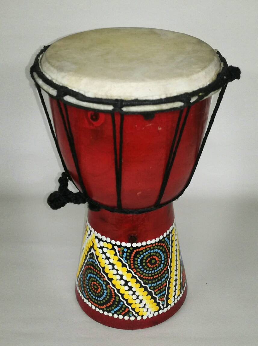 Music Instruments Painted African Djembe Drums Afrikan Bongo Etsy