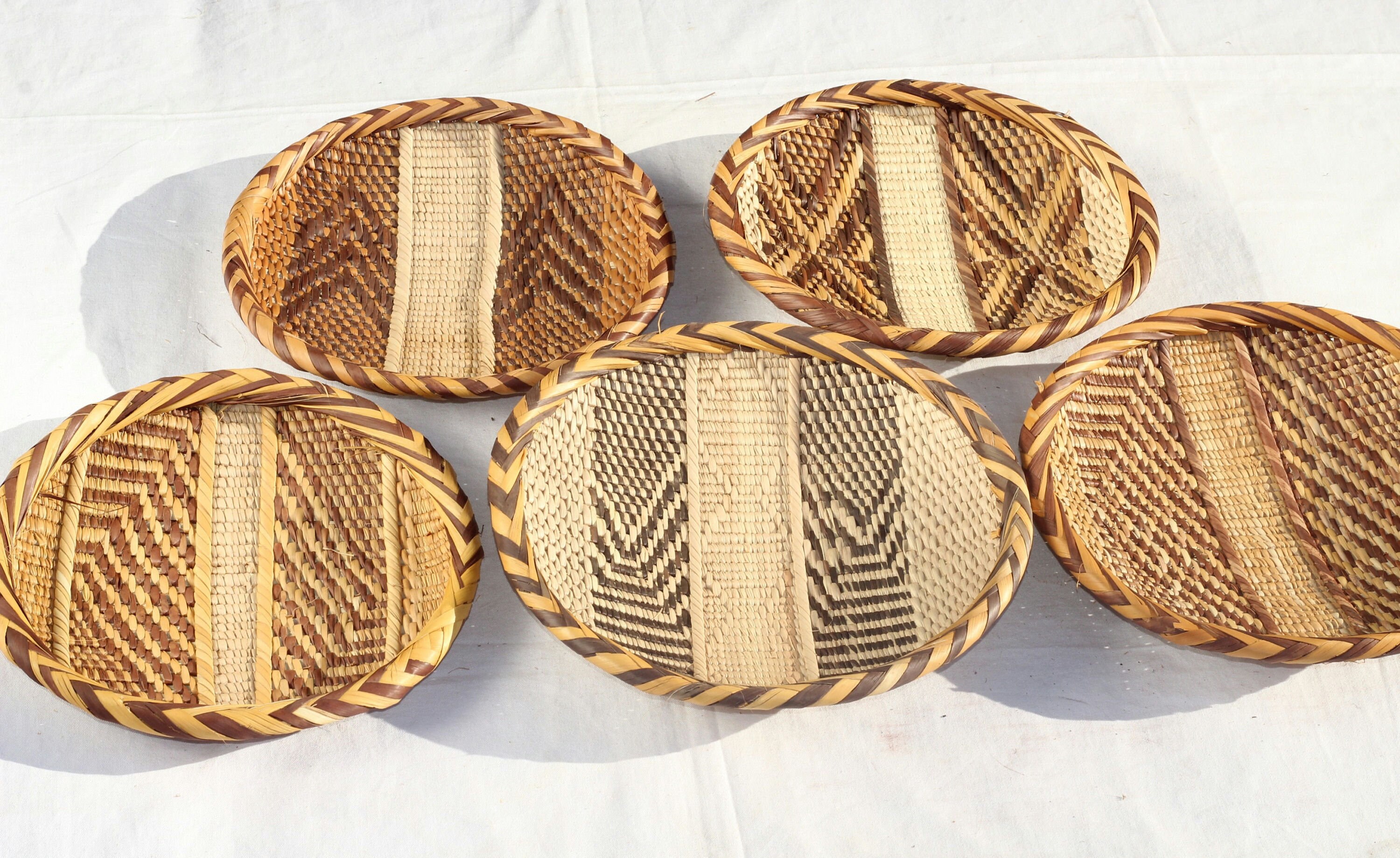 Handcrafted Gokwe Basket Set: Zimbabwe Wall Decor, Ingcebethu
