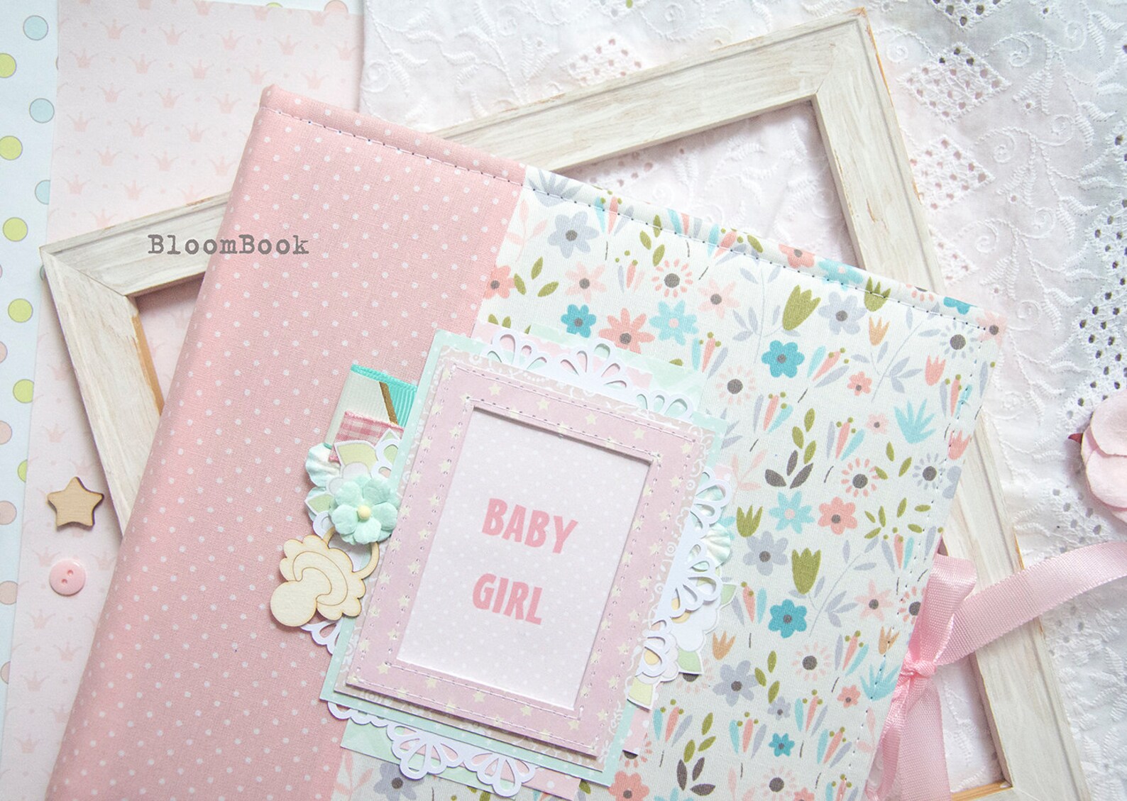 Personalized Baby Album Girl Personalized Baby Memory Book Etsy