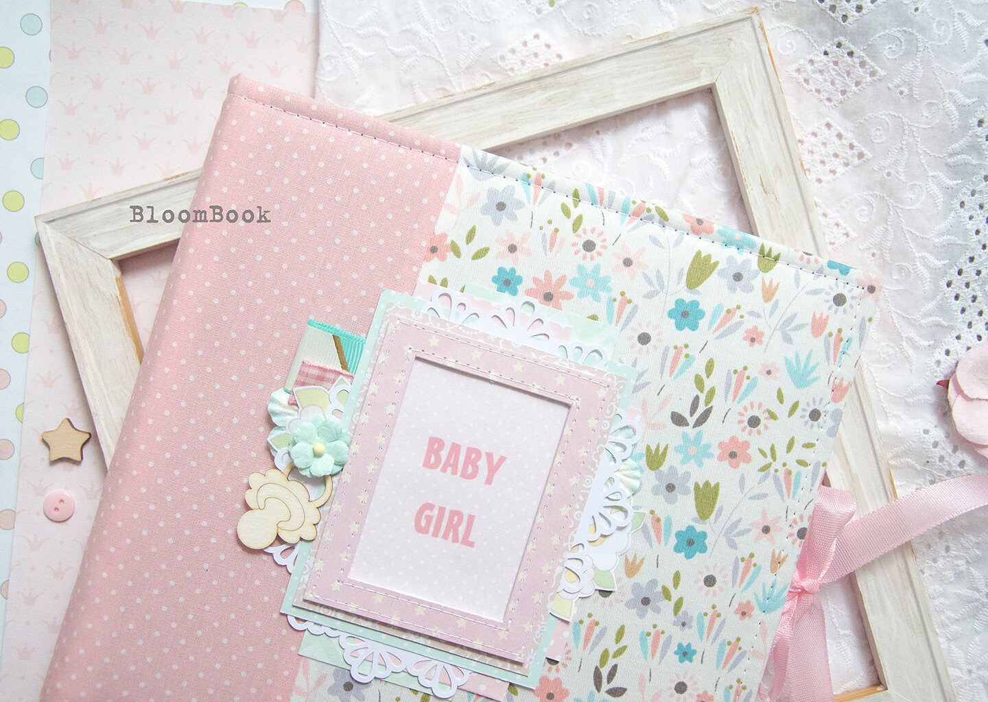 Personalized Baby Album Girl Personalized Baby Memory Book Etsy