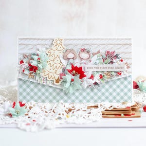Cartolina di Natale fatta a mano | Busta per soldi | Scrapbooking | Biglietto d'auguri | 3D | Carta di Babbo Natale | Buon anno | Busta per regalo in contanti