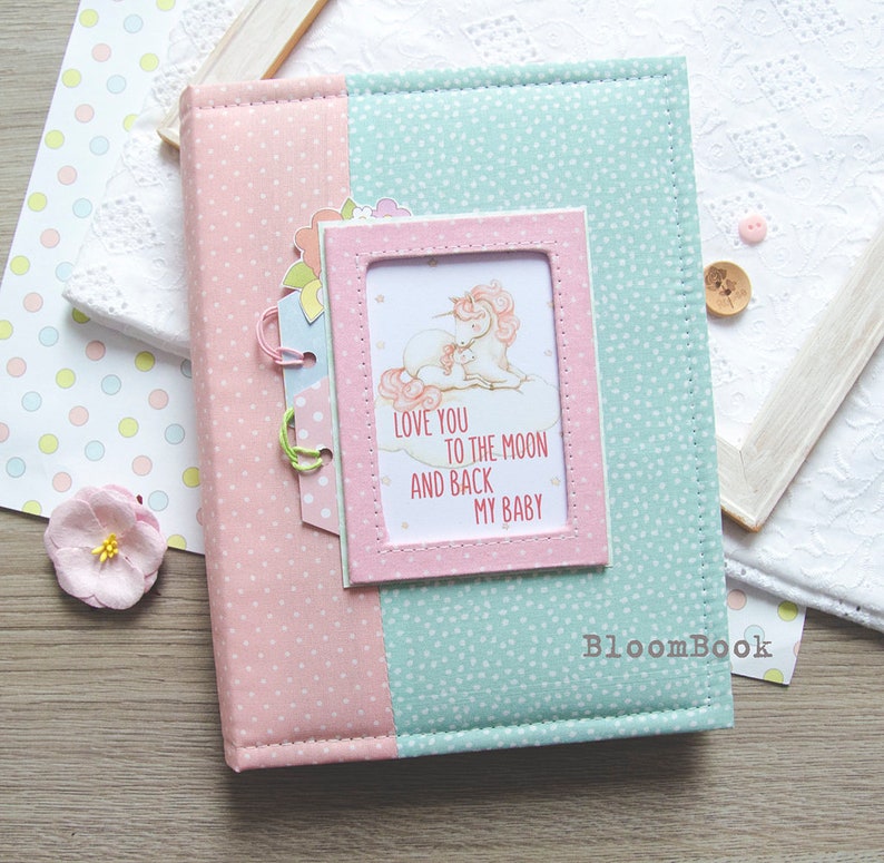 Personalized Baby Memory Book Girl Personalized Baby Photo Etsy
