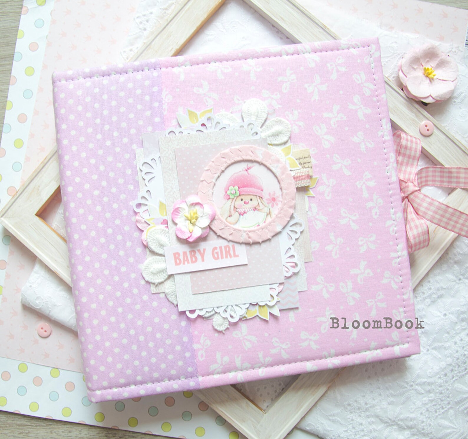 Personalized Baby Album Girl Personalized Baby Memory Book Etsy