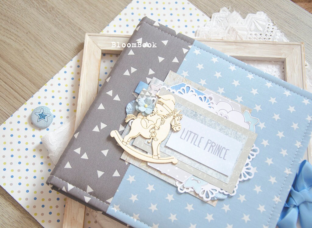 Personalized Baby memory Book boy Scrapbook baby photo album Etsy