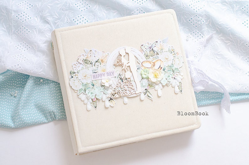Personalized wedding photo album romantic handmade photo etsy