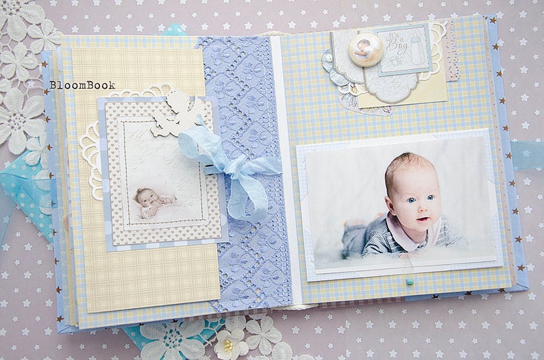 Baby Boy Photo Album Personalized Baby's First Year Photo Etsy