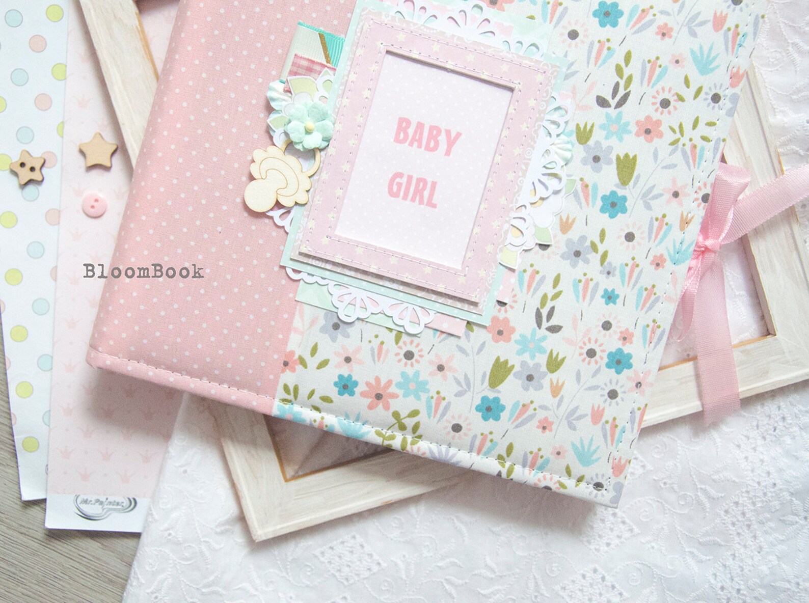 Personalized Baby Album Girl Personalized Baby Memory Book Etsy