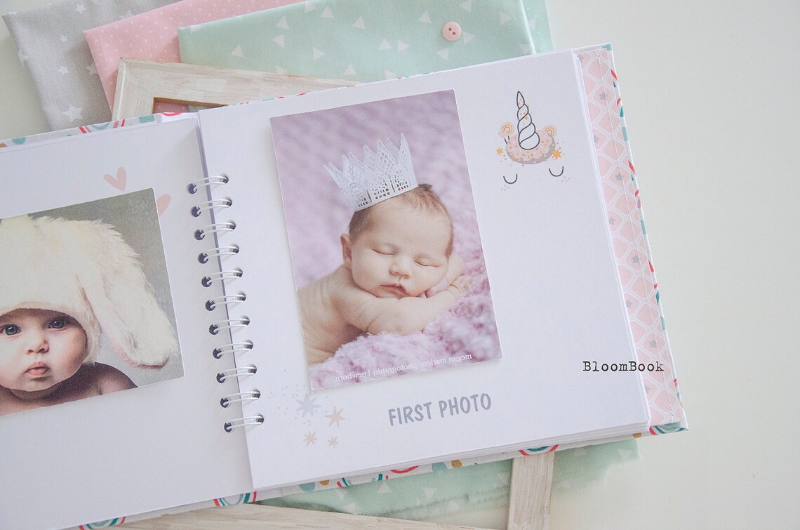 Personalized Baby Album Girl Personalized Baby Memory Book Etsy