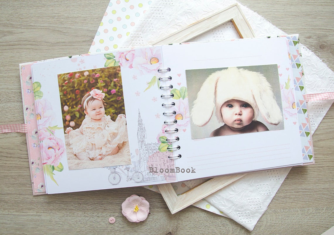 Personalized Baby Album Girl Personalized Baby Memory Book Etsy
