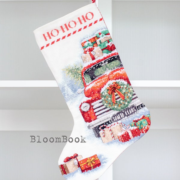 Completed Cross Stitch Christmas Stockings Etsy