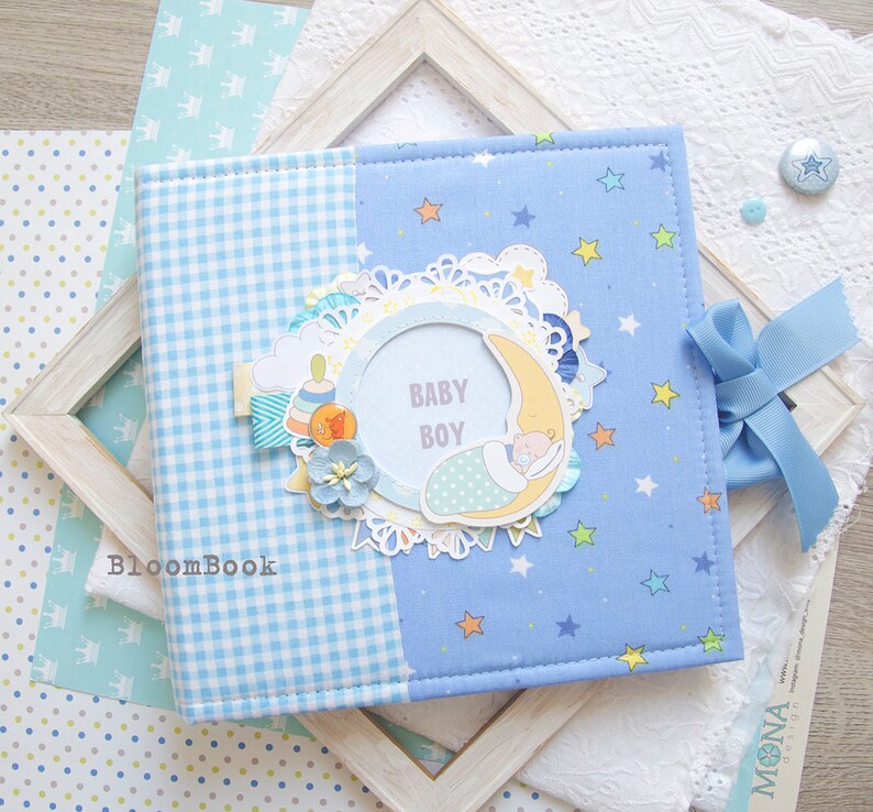Personalized Baby Boy Photo Album Baby Memory Book Boy Etsy